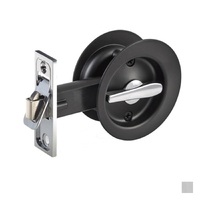 Gainsborough Circular Cavity Sliding Door Privacy Set - Available in Matt Black and Satin Chrome