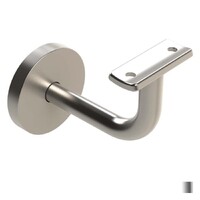 Emro Extended Concealed Bracket Curved Top with Cover Plate - Available in Brushed and Polished Stainless Steel Finish