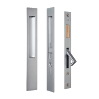 *Nonreturnable Item* Halliday & Baillie Integrated End Pull Door Lock Set with Keyhole Snib/Plain 55mm Satin Chrome HB637-SC (MTO 40)