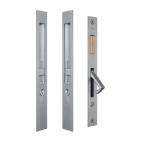 *Nonreturnable Item* Halliday & Baillie Integrated End Pull Door Lock Set with Keyhole Snib/Snib 55mm Satin Chrome HB638-SC (MTO 40)