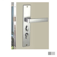 Nidus Turin Ozi-1 Lock Combo Door Lever on Longplate - Available in Various Finishes and Handing