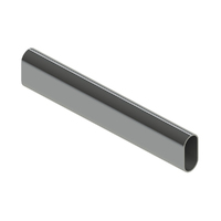 Emro Oval Chrome Steel Tube - Available in 1800mm and 3600mm Sizes