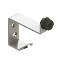 Emro Hat and Coat Hook with Rubber Tip Stainless Steel 171