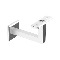 Emro Architectural Concealed Square Curve Top Bracket Polished Stainless Steel SS606CT