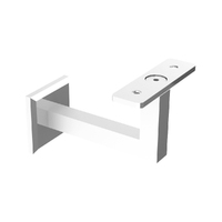 Emro Architectural Concealed Flat Top Bracket Polished Stainless Steel SS606FT