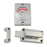 Metlam Ambulant Lock and Indicator Set 100A Satin Chrome Plate 100A_LOCK_SCP
