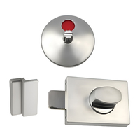 Metlam Safety Turn Lock and Indicator Concealed Screw Fix Satin Chrome 300SAFE