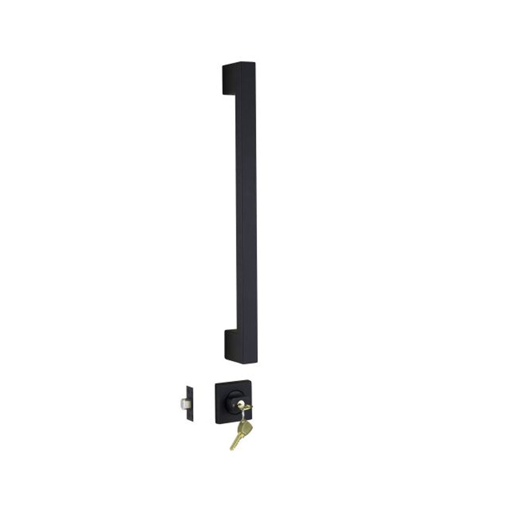 Lockwood Paradigm Pull Handle Double Cylinder Deadbolt Matt Black 005/DPHBMBK