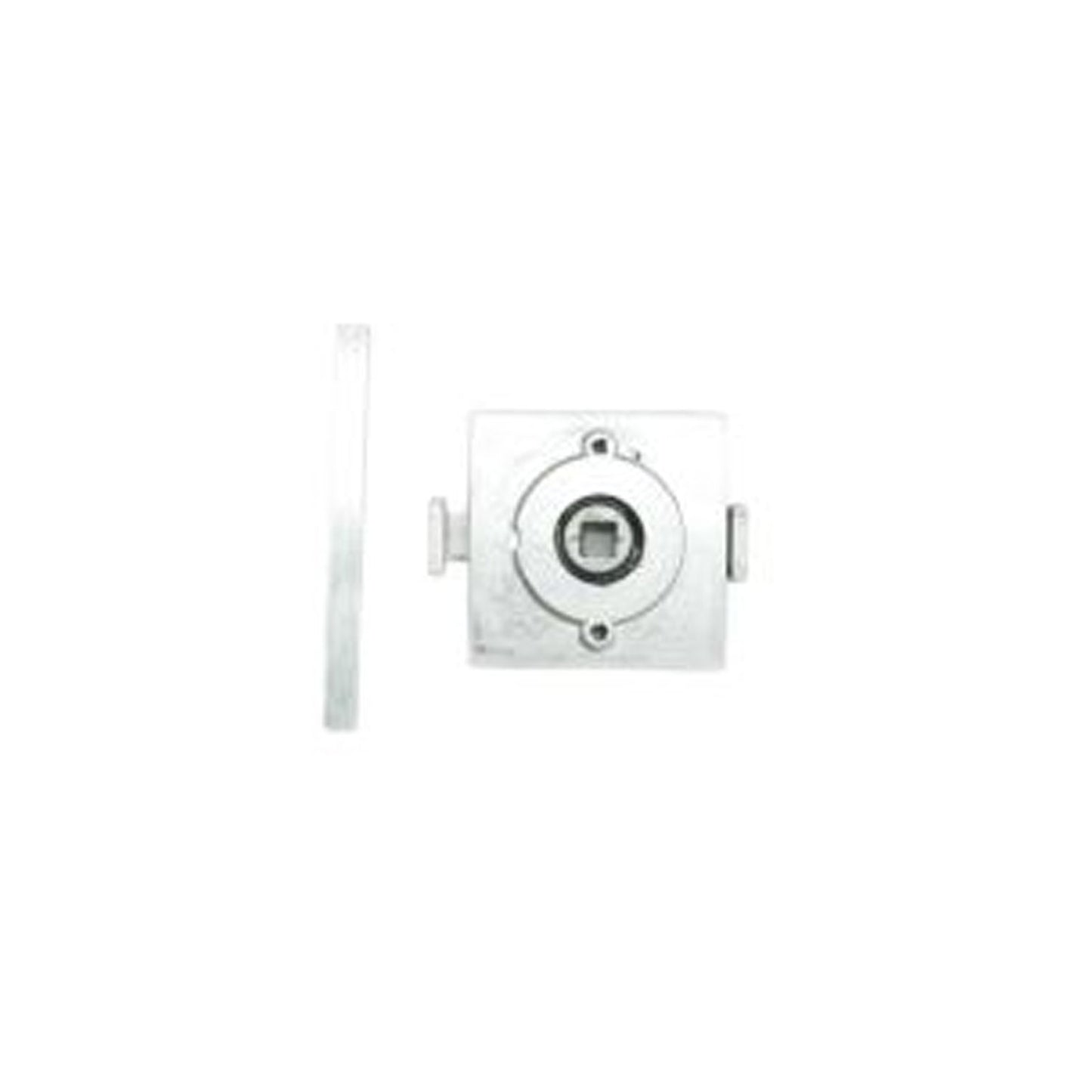 Lockwood Symphony Square Rose Privacy Adapter Satin Chrome 3690SC