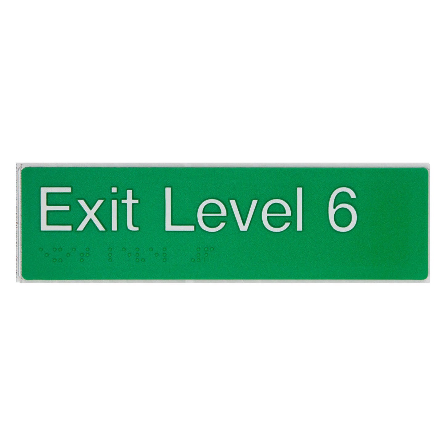 Tim The Sign Man Exit Level Six Green/White EL6-GREEN