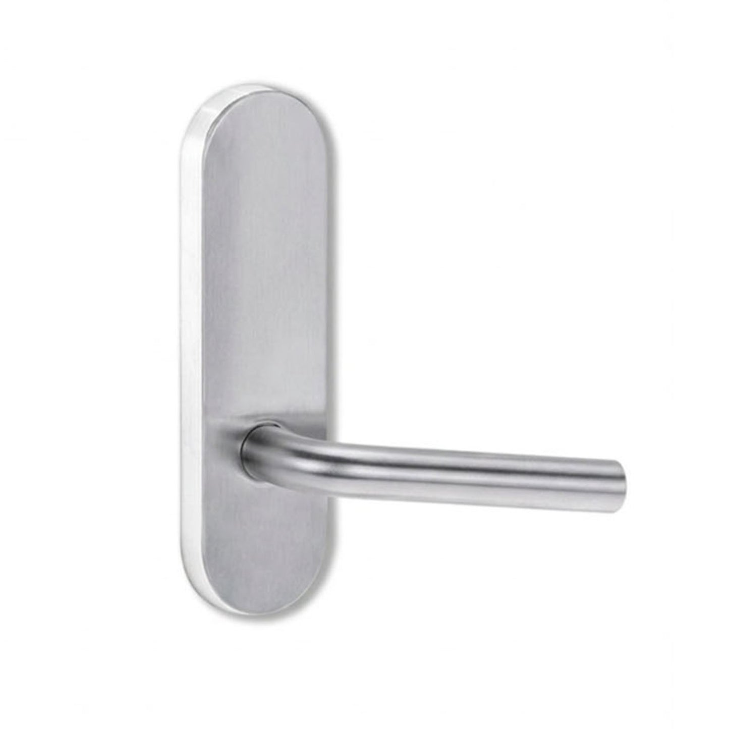 Lockwood 2805 Round End Plate With 97 Lever Satin Chrome 2805/97SC