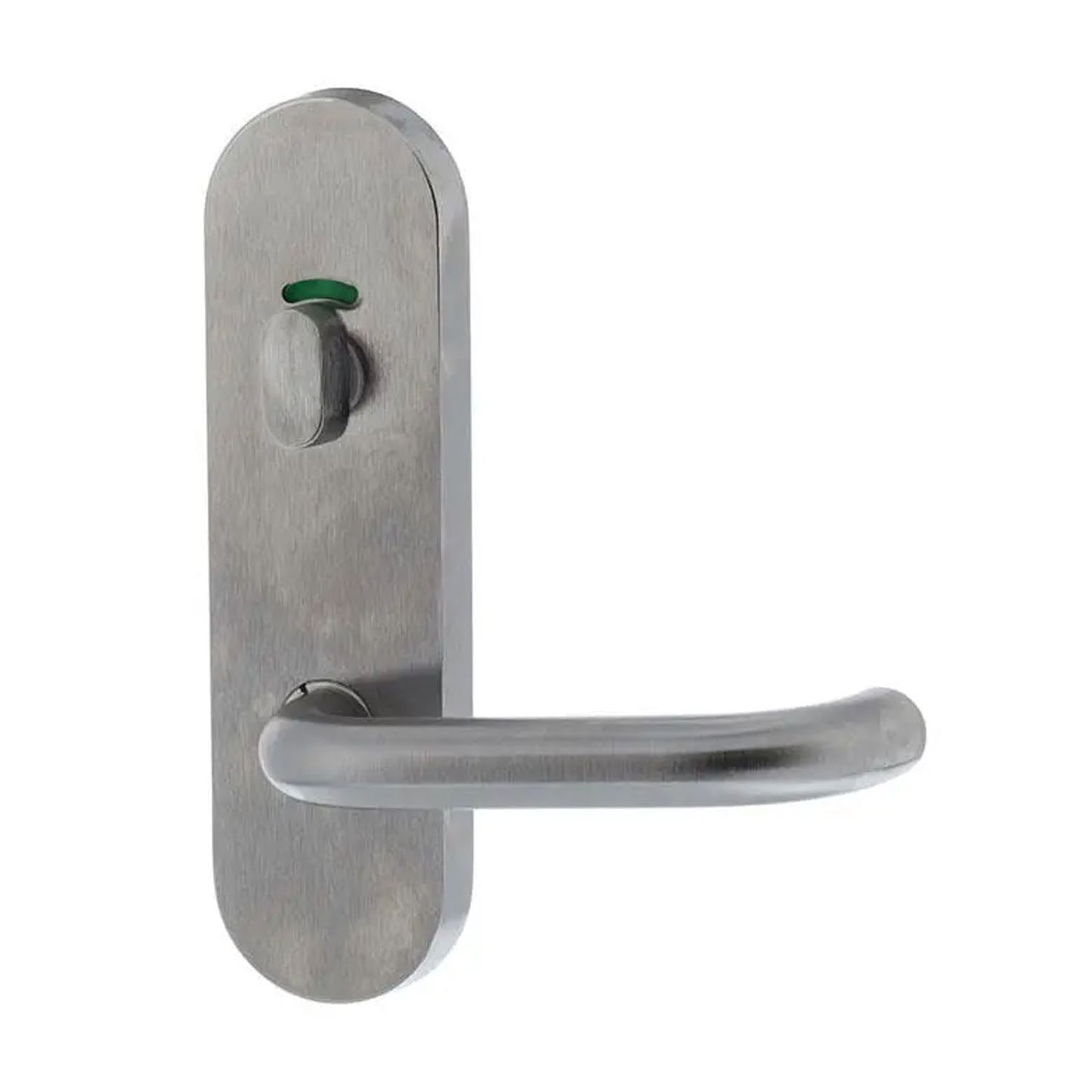 Lockwood 2816 Round End Plate With Privacy Indicator Turn & 70 Lever Satin Chrome 2816/70SC
