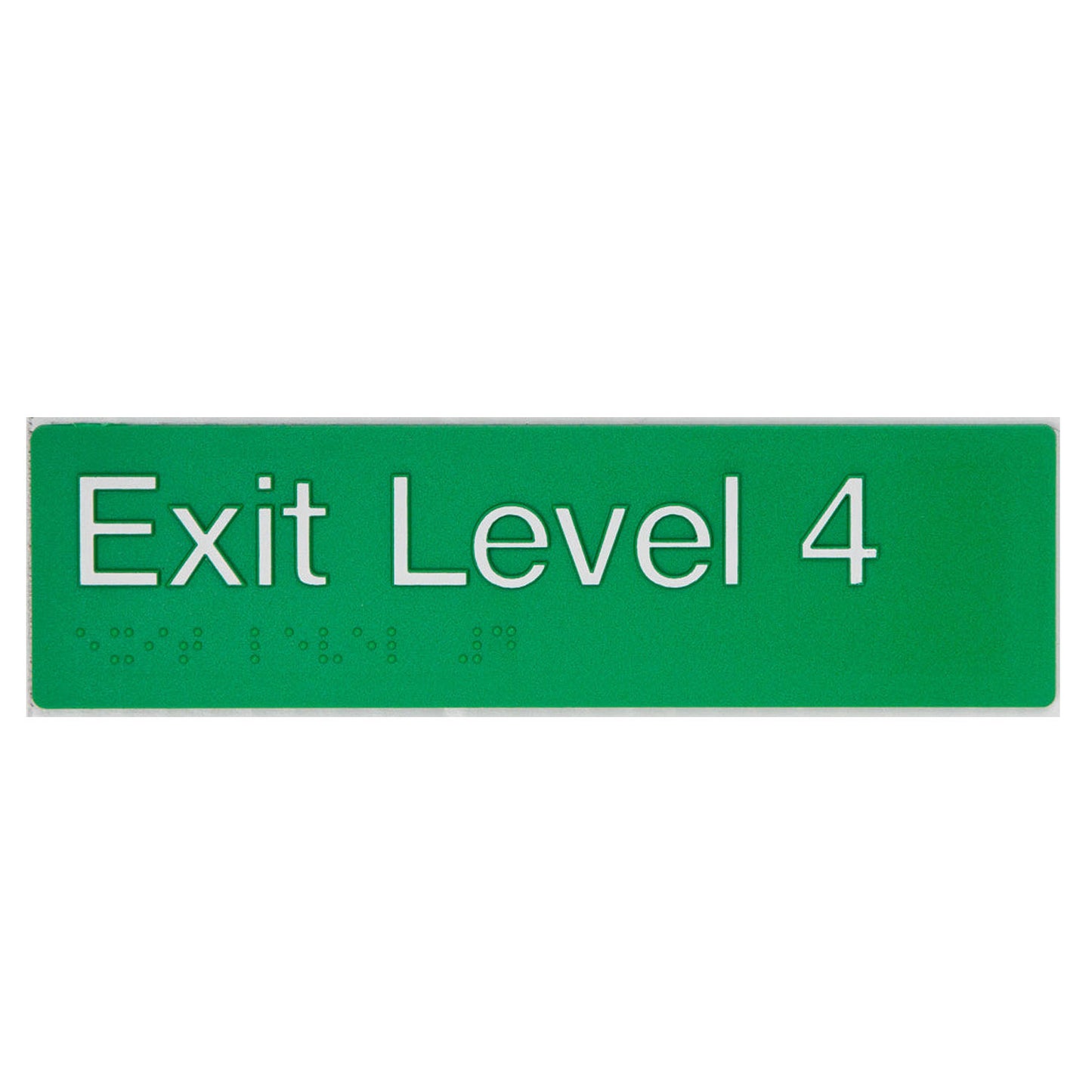 Tim The Sign Man Exit Level Four Green/White EL4-GREEN