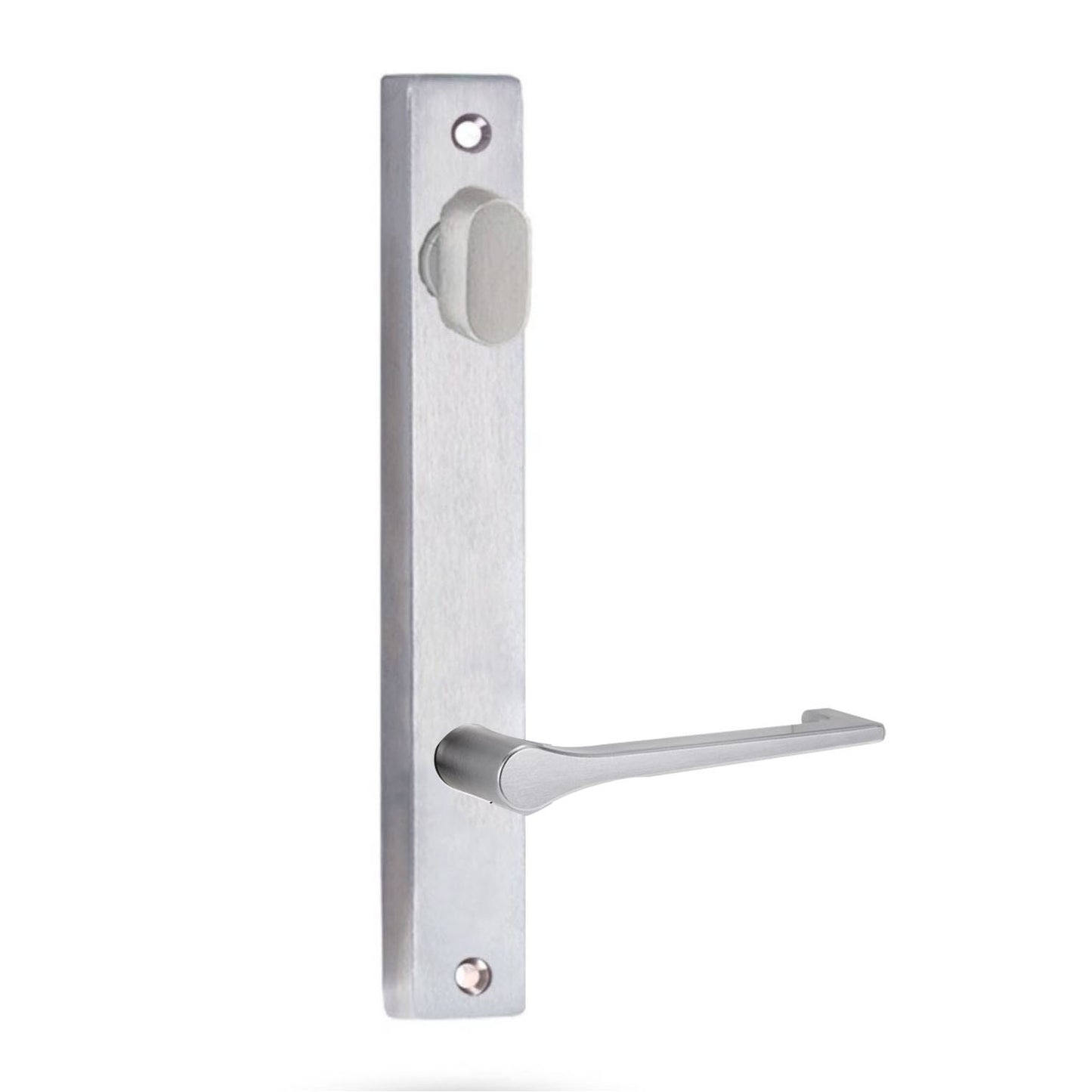 Lockwood 4904 Square End Plate With Turn & 145 Lever Satin Chrome 4904/145SC