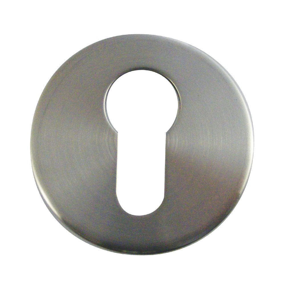 Asec Round Euro Escutcheon 52x5mm Satin Stainless Steel AS4517