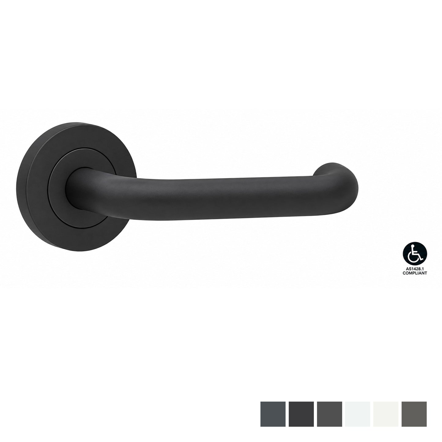 Lockwood Symphony 70 Lever, Round Rose Set Dulux - Available in Various Finishes