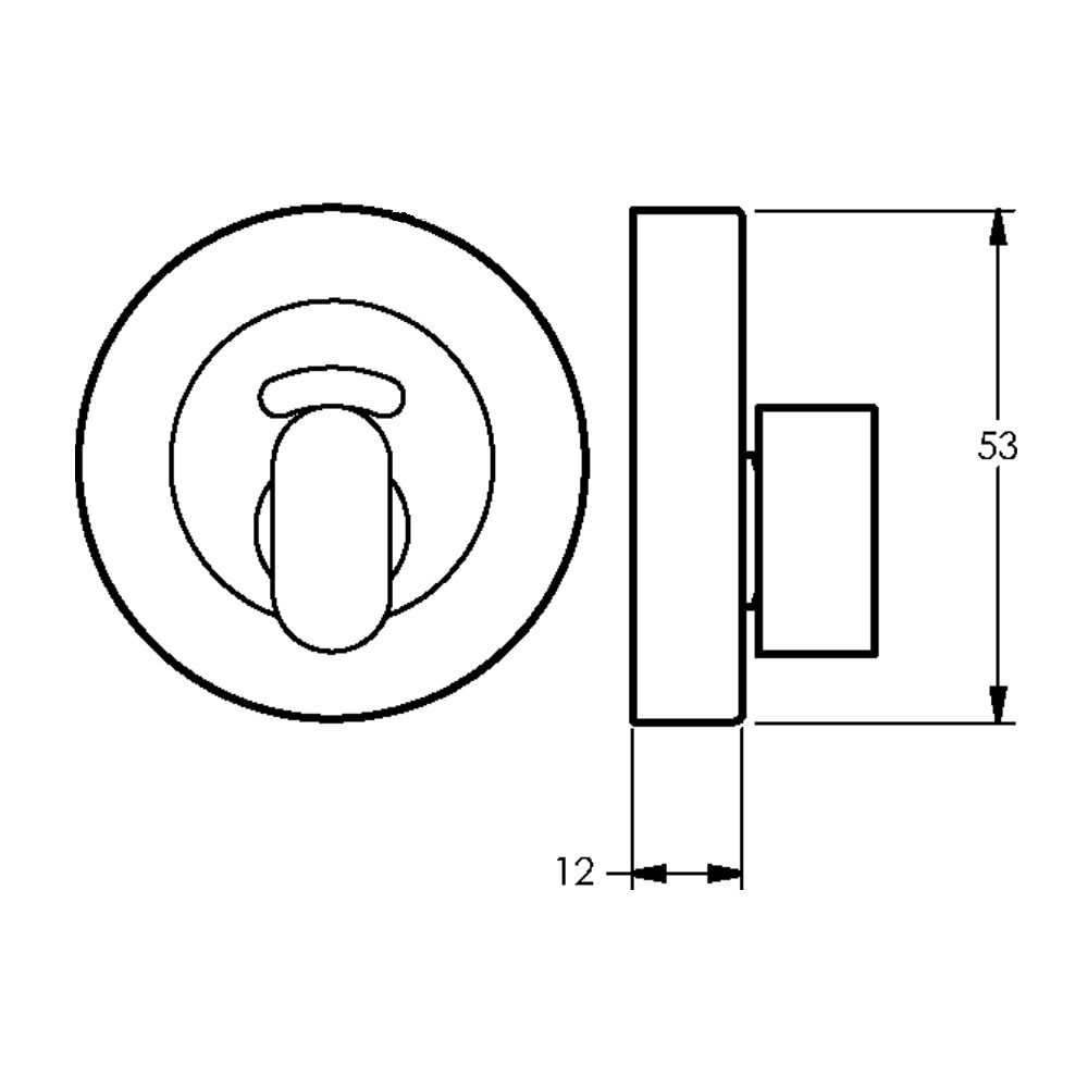 Lockwood Symphony 1220 Series Internal Privacy Indicating Turn - Available in Various Finishes