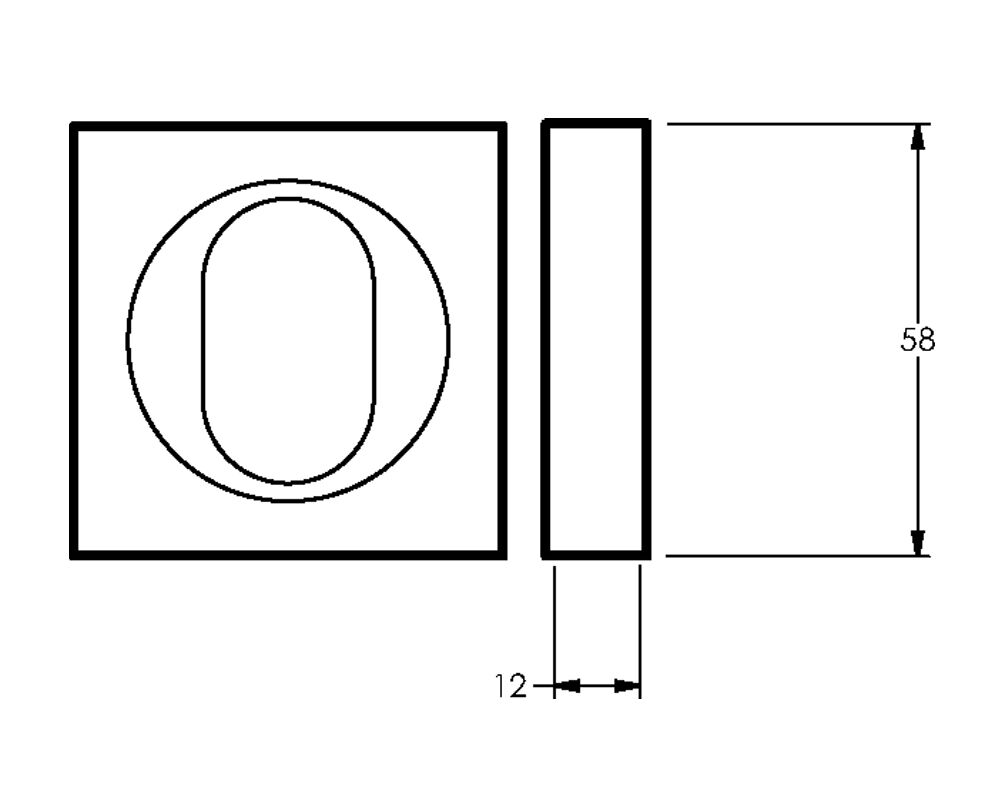 Lockwood Symphony 1420 Series Oval Cylinder Escutcheon - Available in Various Finishes