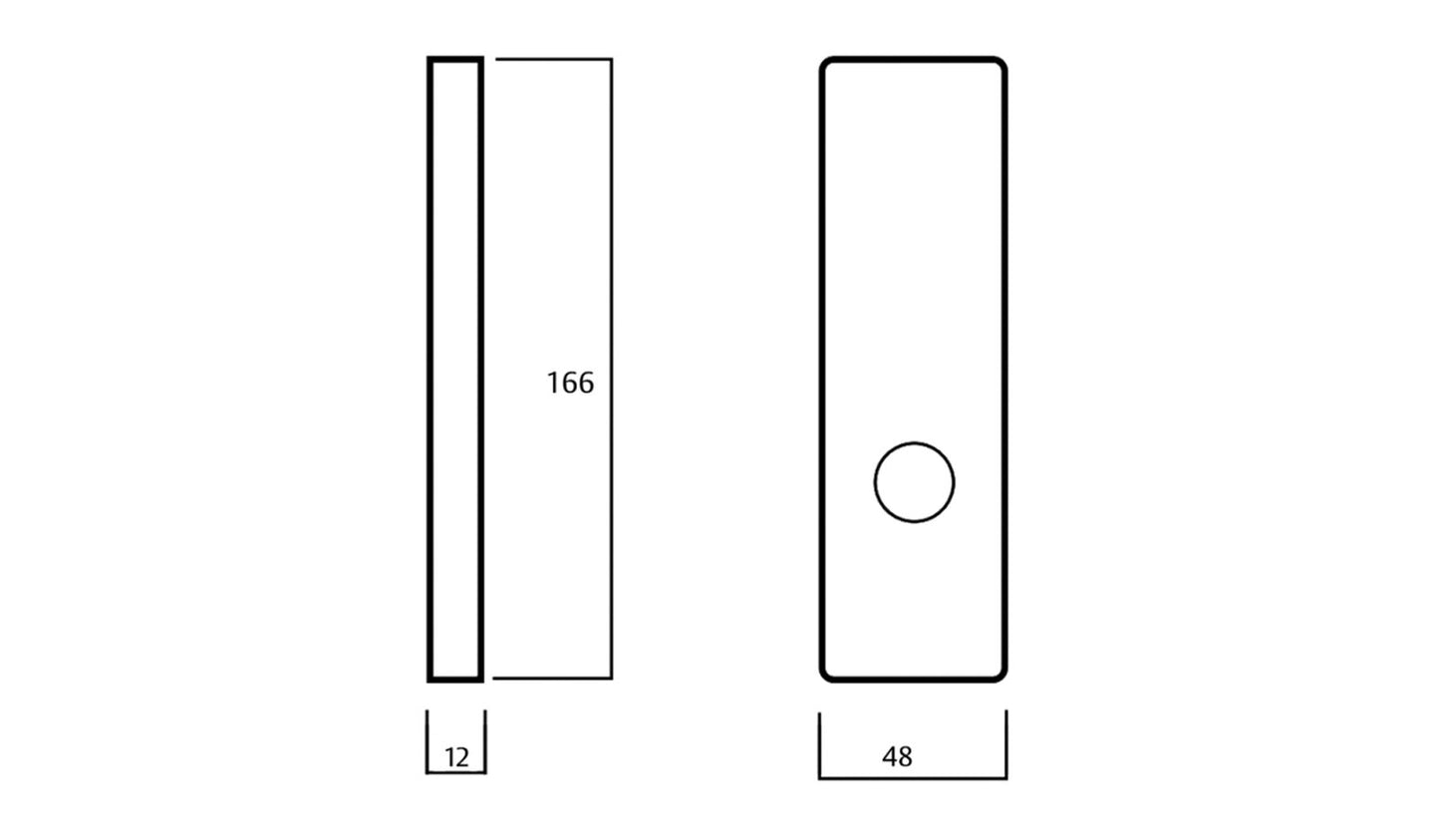 Lockwood 1805 Furniture Square End Plate & 59 Lever - Available in Various Finishes