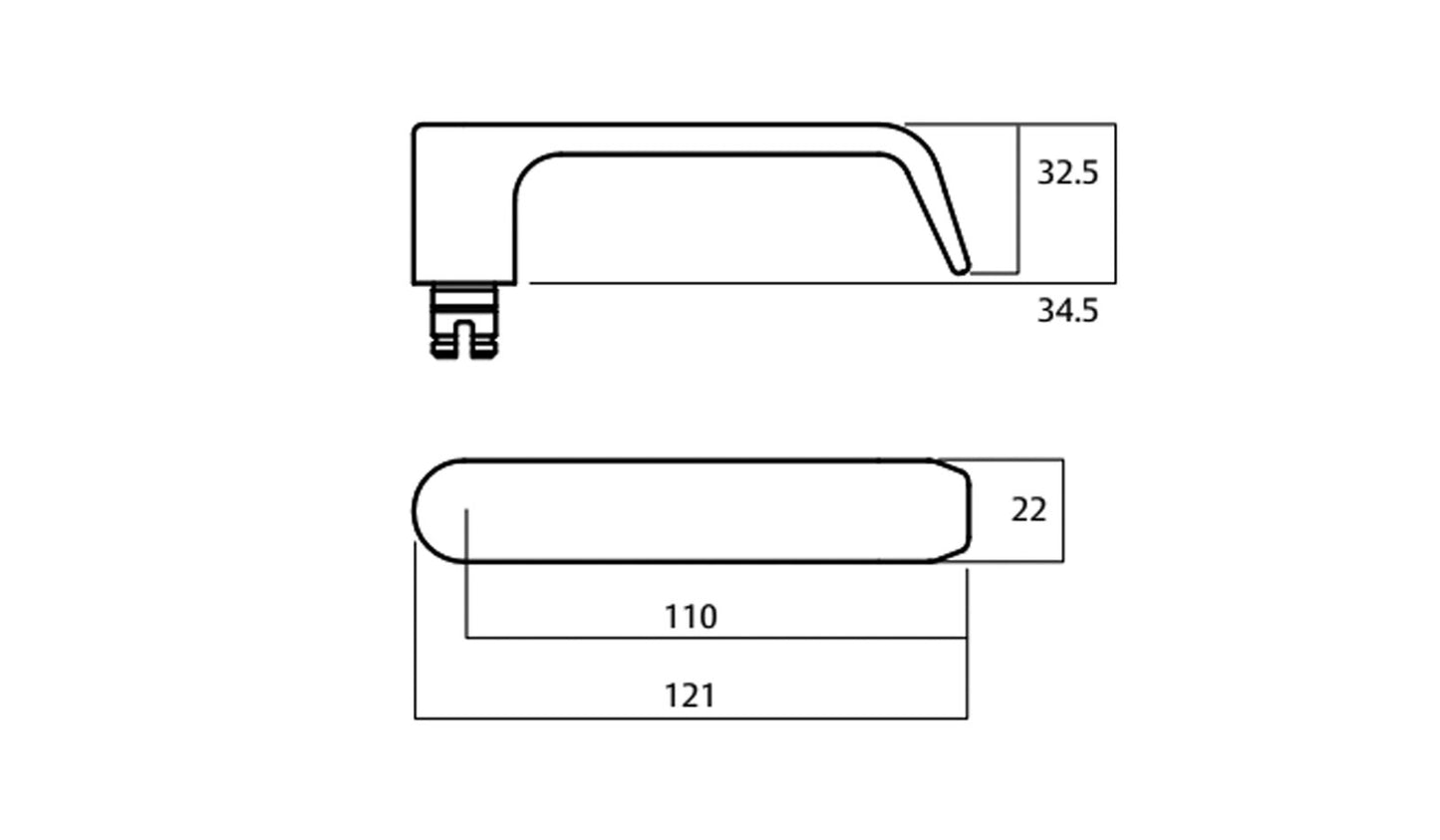 Lockwood Square End Plate w/ Privacy Indicator, Turn & 59 Lever - Available in Various Finishes