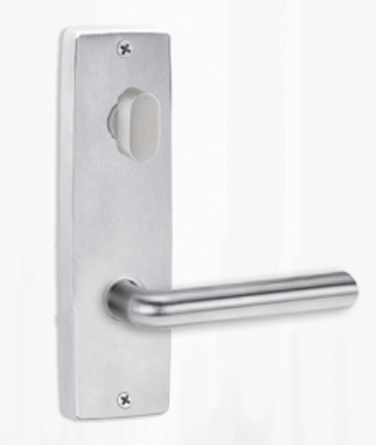 Lockwood 1904 Square End Plate With Turn & 104 Lever Satin Chrome 1904/104SC