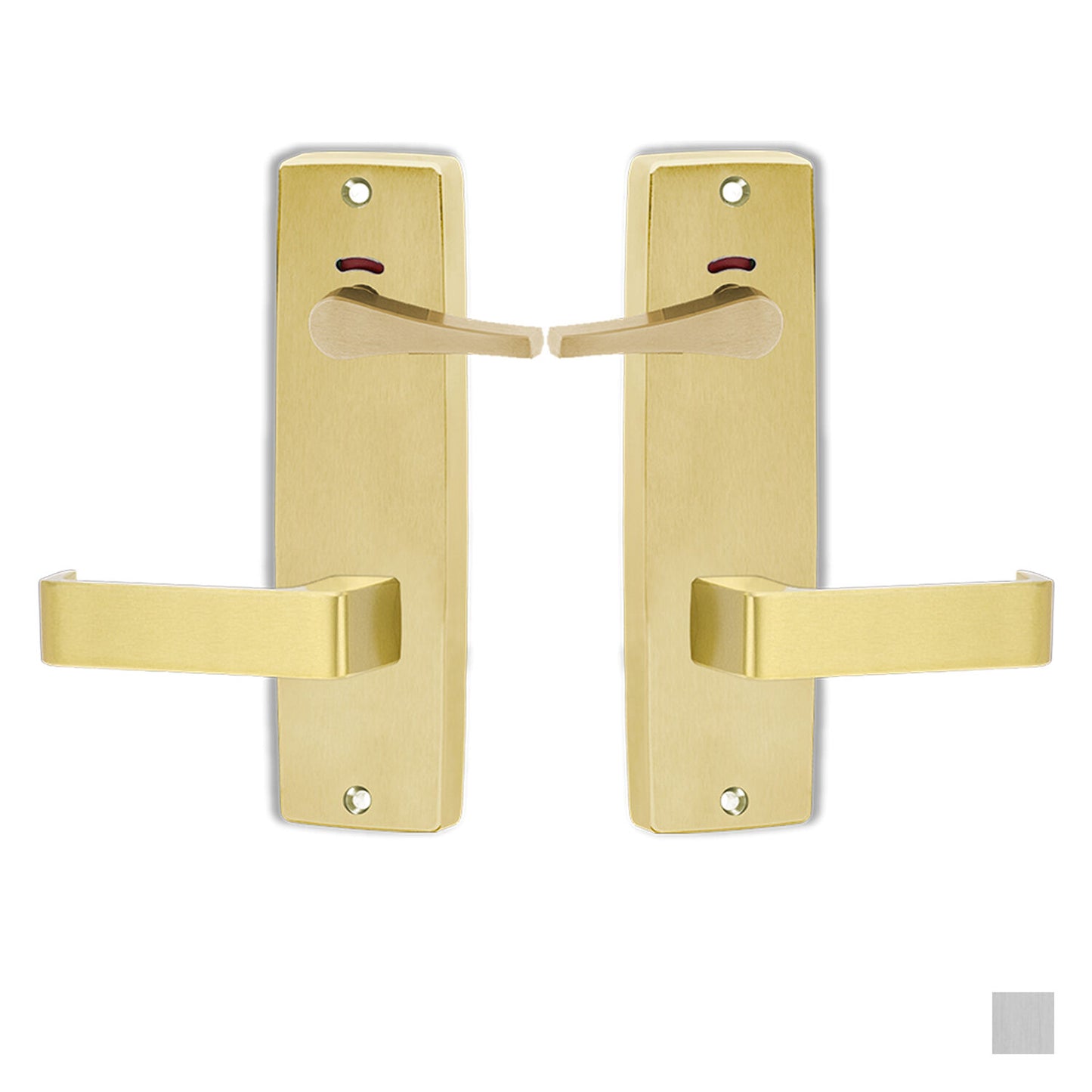 Lockwood 1941 Square End Privacy Disabled Turn 90 Lever - Available in Various Finishes and Handing