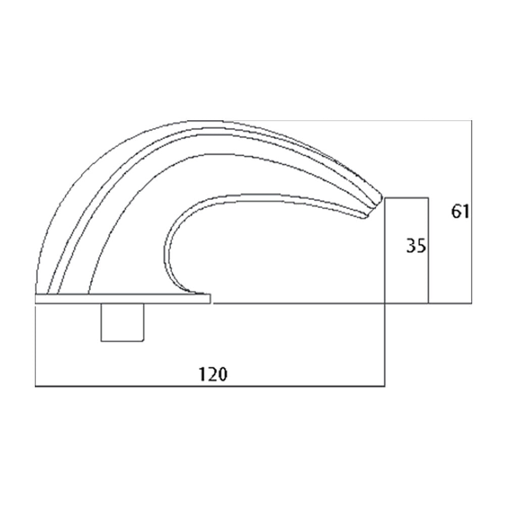Lockwood 222D Concealed Fix Plate and 23 Lever - Available in Various Handing