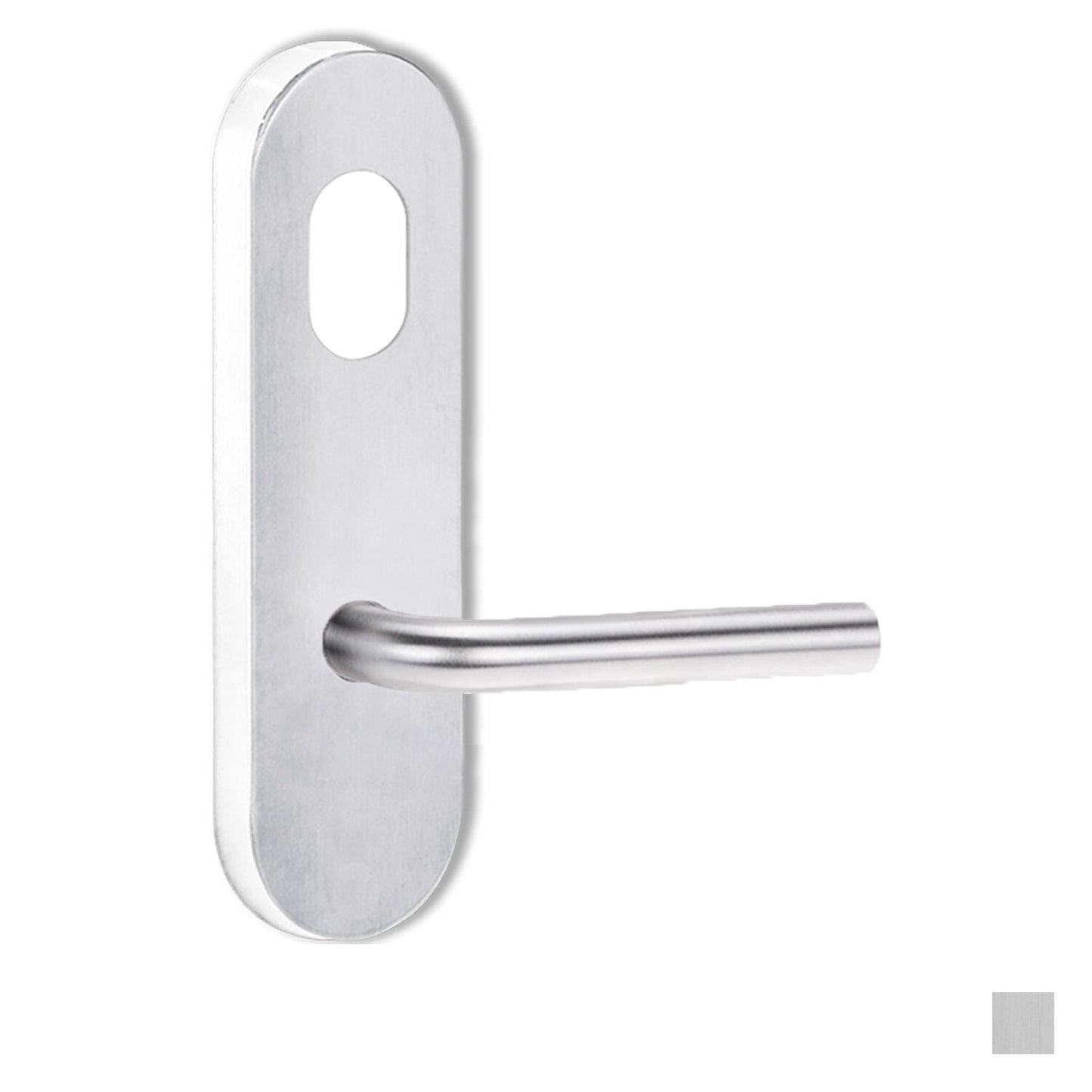 Lockwood 2801 Round End Plate With Cylinder Hole and 97 Lever - Available in Various Finishes
