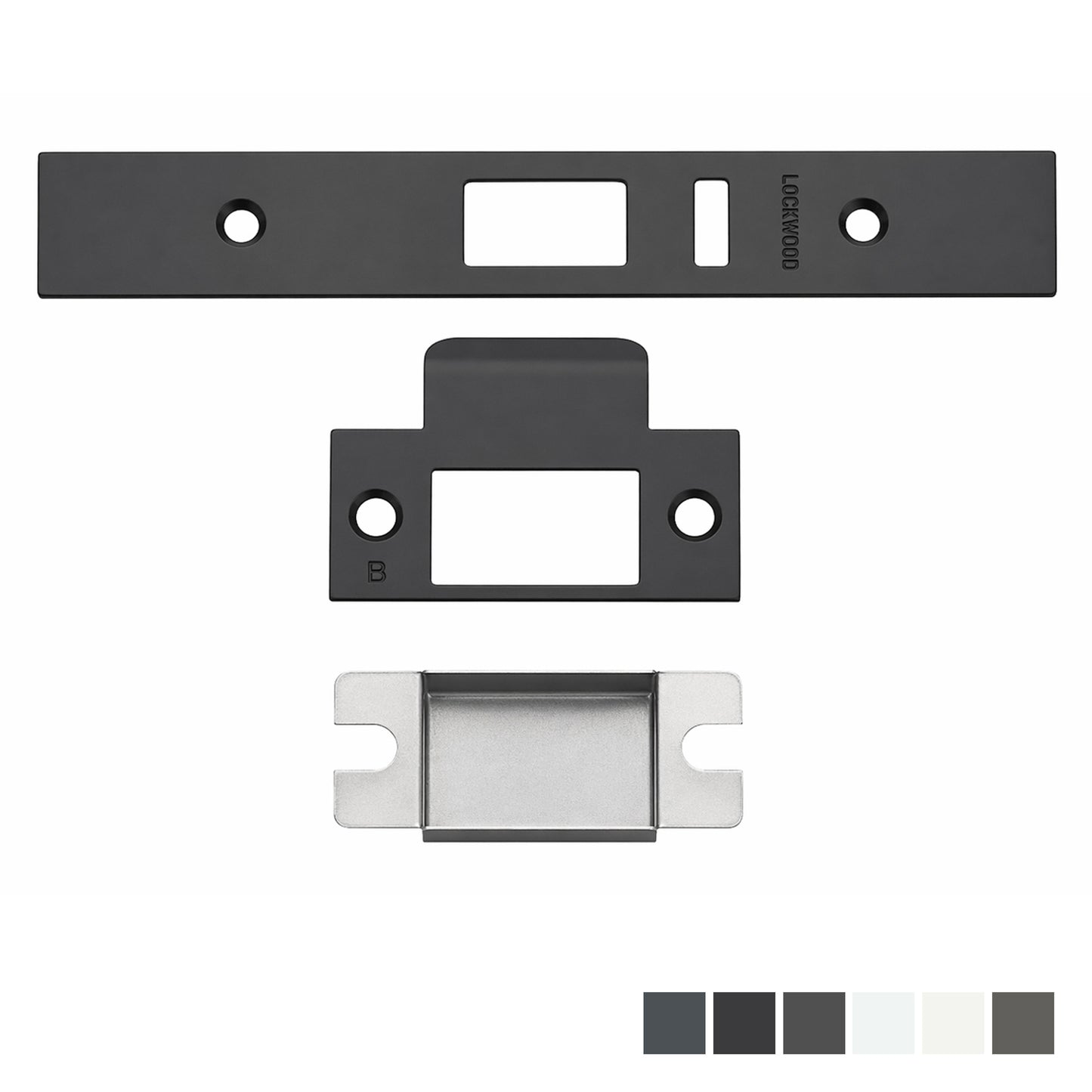 Lockwood Strike, Faceplate & Screw Kit for 3572 Lock Dulux - Available in Various Finishes