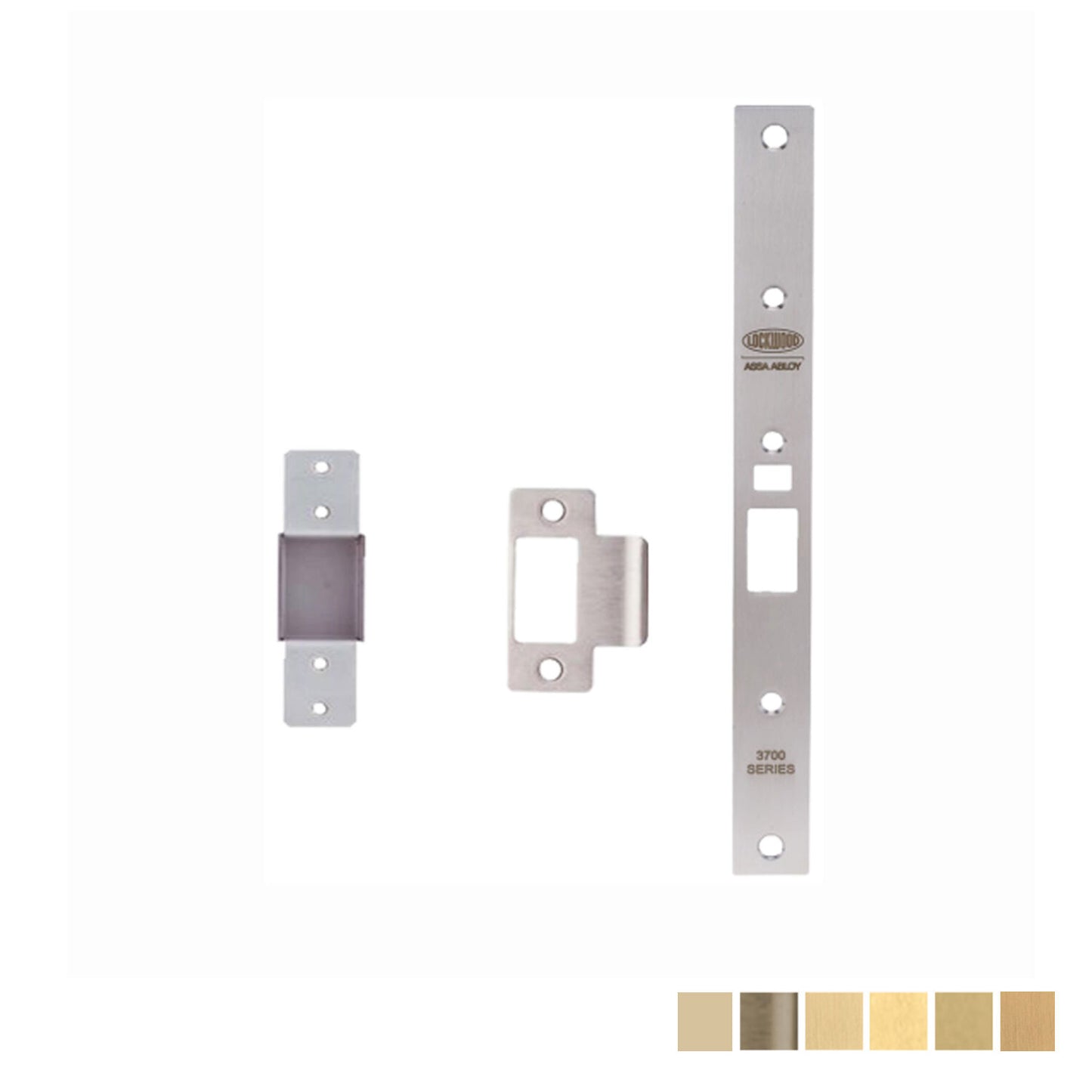 Lockwood Timber Door Fixing Conversion Kit Strike & Face Plate- Available in Various Finishes