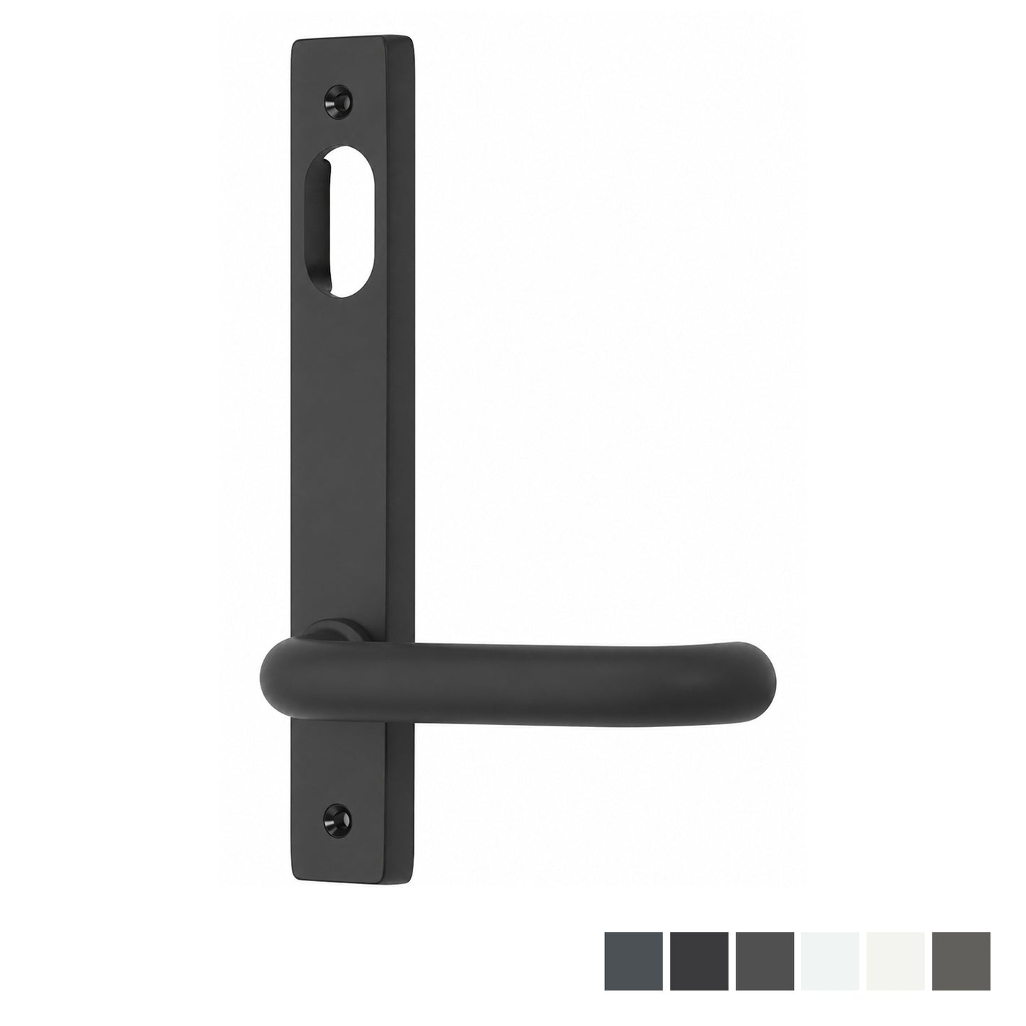 Lockwood 4901 Square End Plate With Cylinder Hole & 70 Lever Dulux - Available in Various Finishes