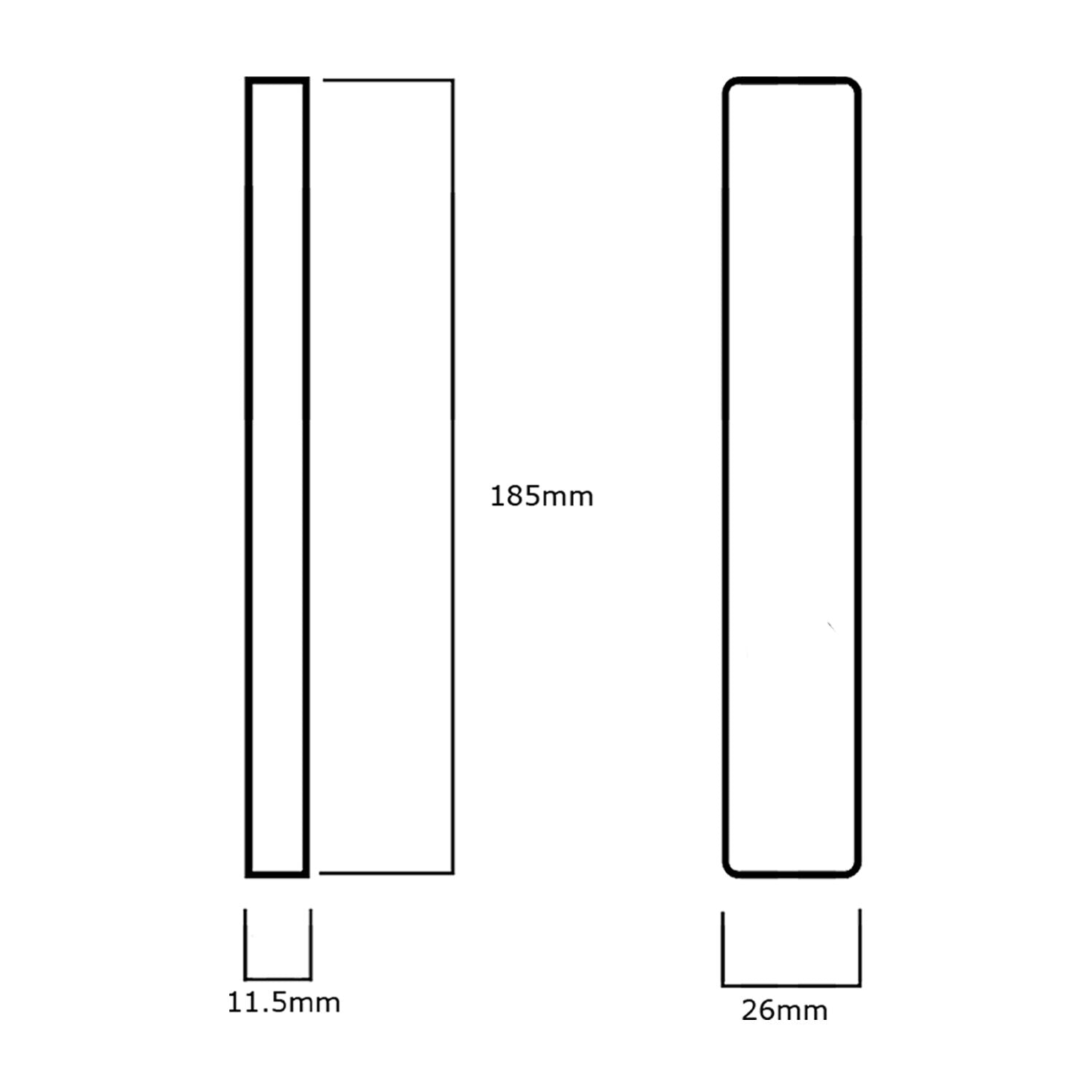 Lockwood 4907 Square End Plate - Available in Various Finishes