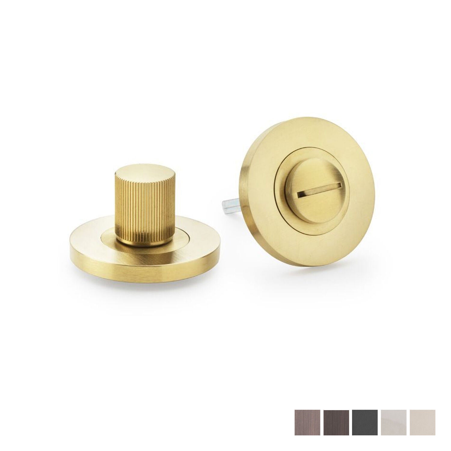 Alexander and Wilks Reeded Thumbturn and Release 50mm - Available in Various Finishes