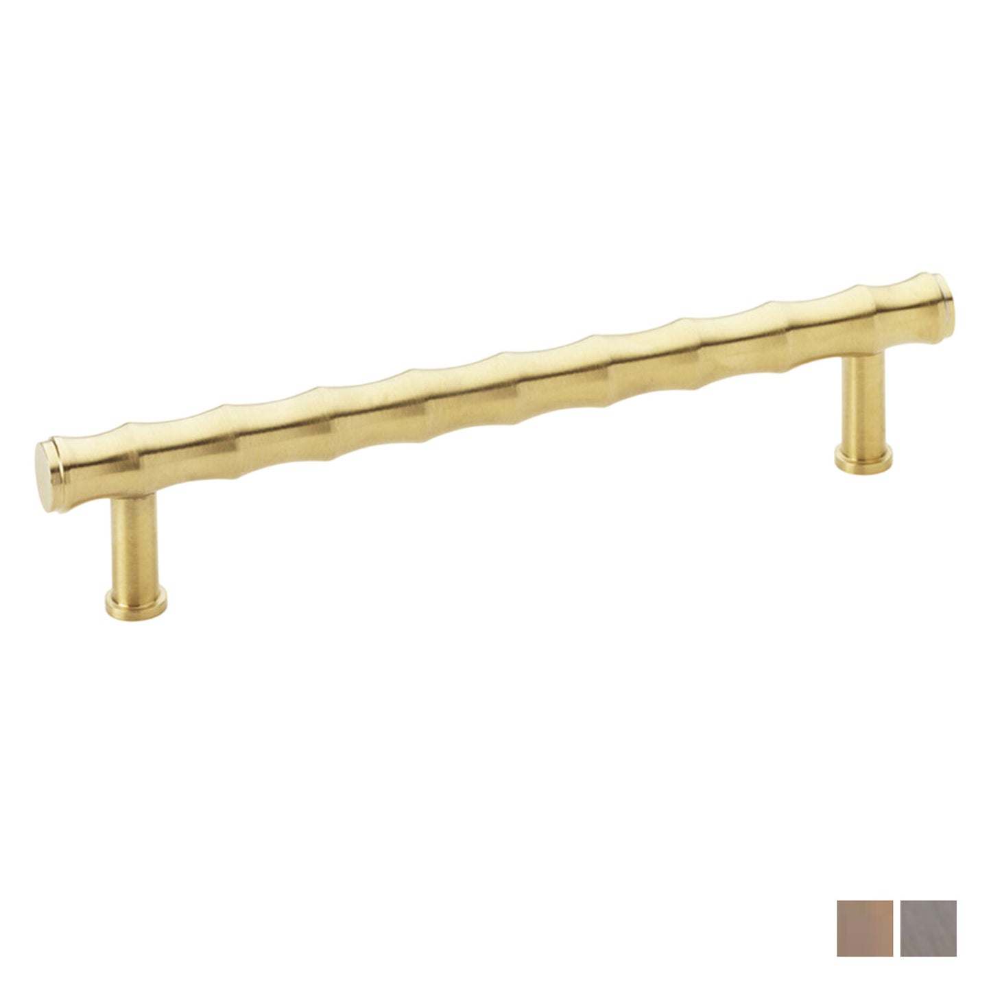 Alexander and Wilks Crispin Bamboo T-Bar Cupboard Pull Handle 160mm - Available in Various Finishes