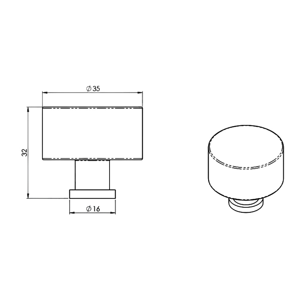 Alexander and Wilks Leila Hammered Cupboard Knob - Available in Various Finishes and Sizes