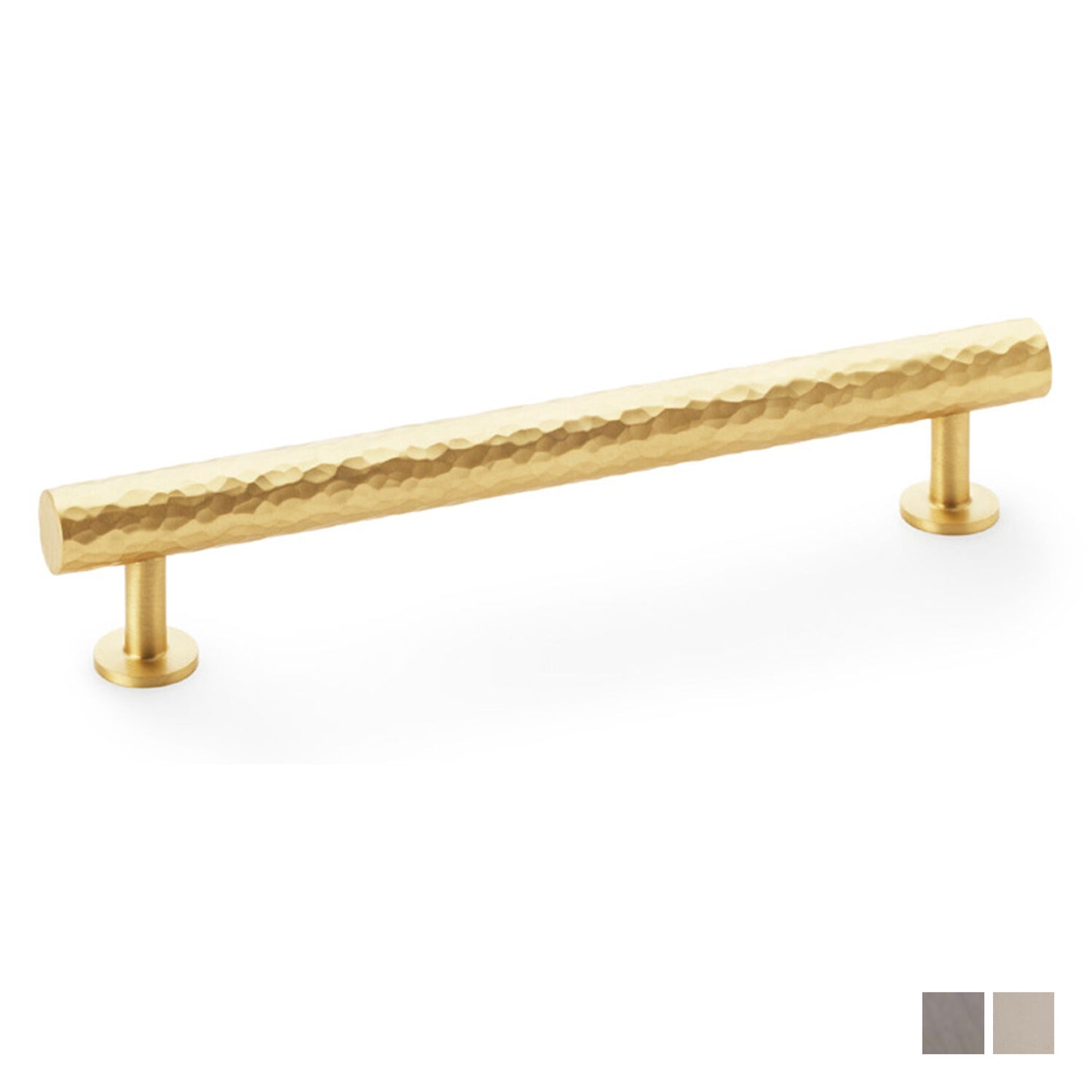 Alexander and Wilks Leila Hammered T-Bar Cupboard Pull Handle 160mm - Available in Various Finishes