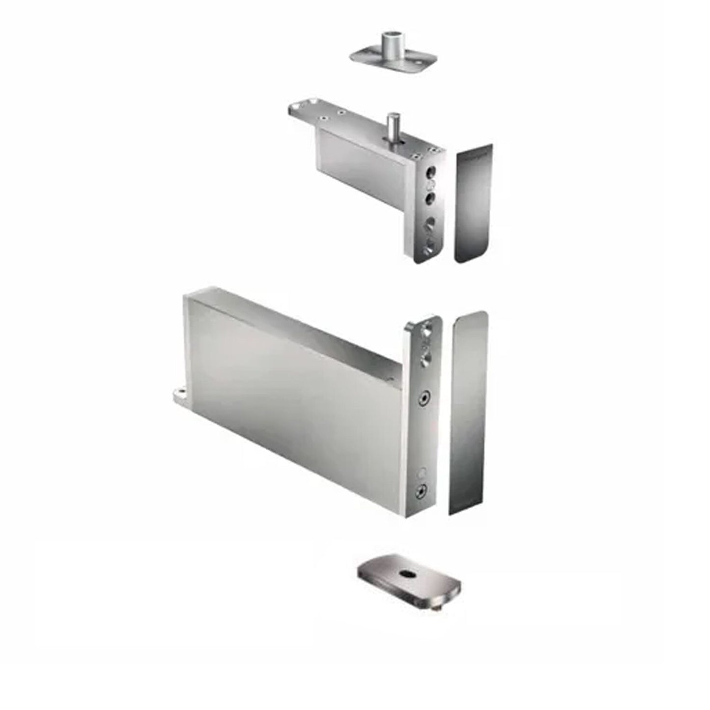 FritsJurgens Full Kit System M+F 40mm Min Pivot Point Squared Floor Plate SSS FJS/STM+40FSSS