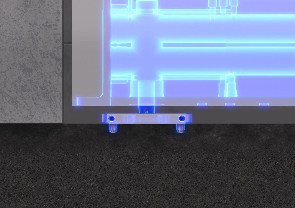 FritsJurgens System M+ Concealed Top Pivot with Standard Floor Plate