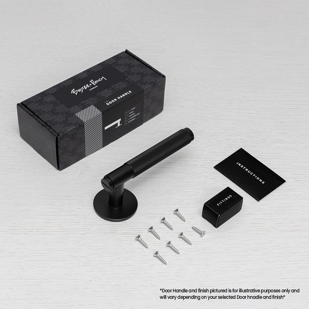 Buster and Punch Dummy Fixed Door Handle Single-sided Cross - Available in Various Finishes