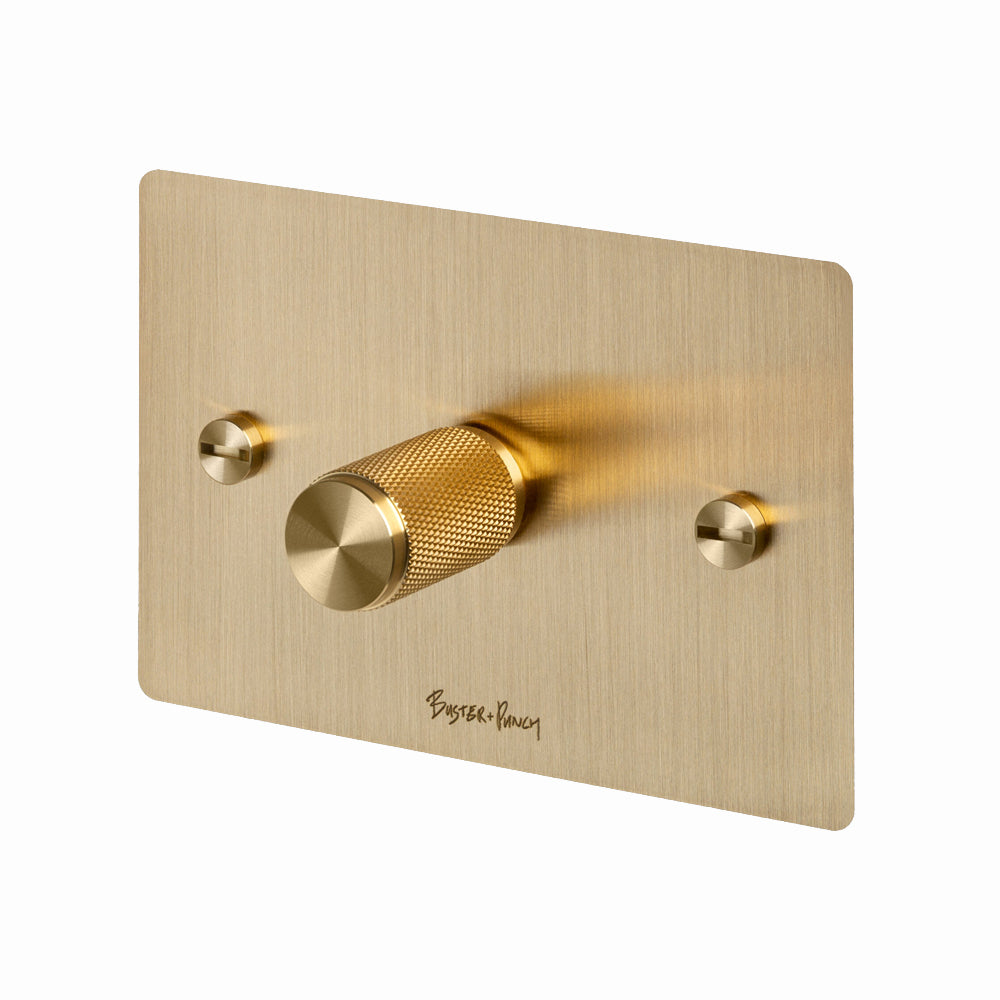 Buster and Punch 1G Dimmer Switch Diamond Cut Knurled Knob - Available in Various Finishes