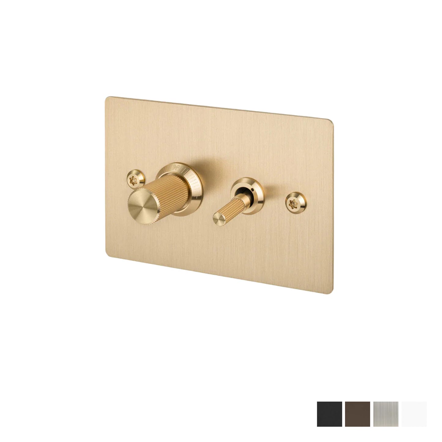 Buster & Punch 2G Toggle + Dimmer Horizontal Linear - Available in Various Finishes