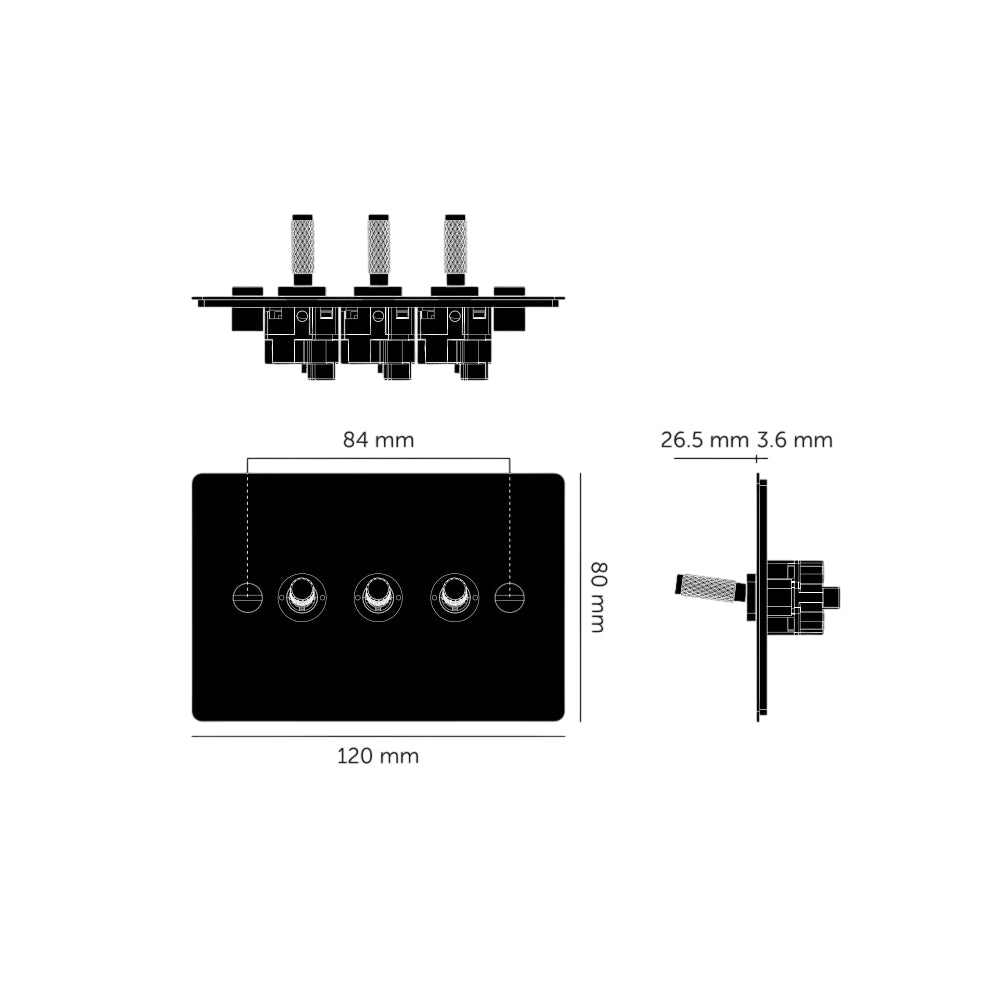 Buster & Punch 3G Toggle / Horizontal / 2-Way / Cross - Available in Various Finishes|BPZTG024601|BPZTG054602|BPZTG454603|BPZTG074604|BPZTG144605