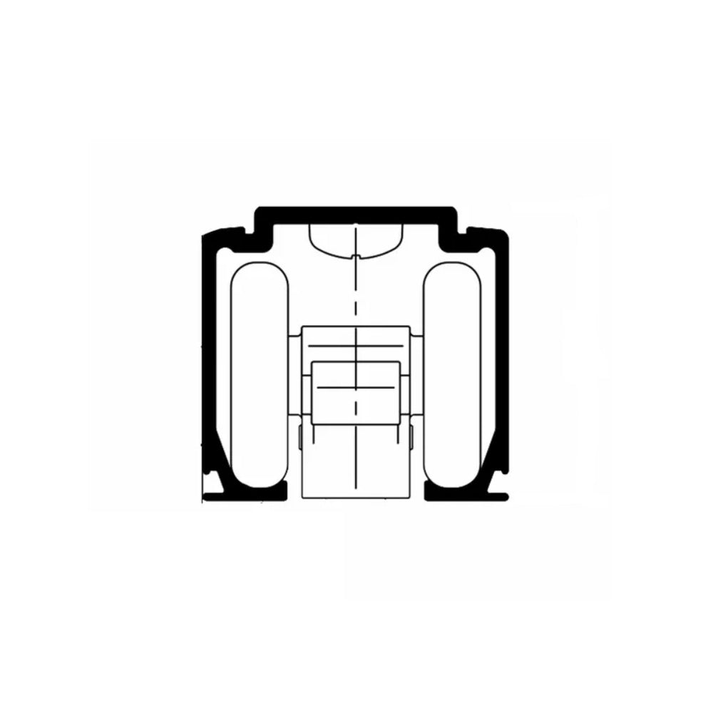 Brio Top Track Aluminium Mill 2000mm 60A-20