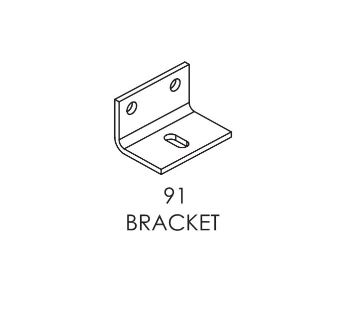 *DISCONTINUED* Brio Bracket with Fasteners 91+ For Single Run 60KG 80KG Top Hung Sliding Panel