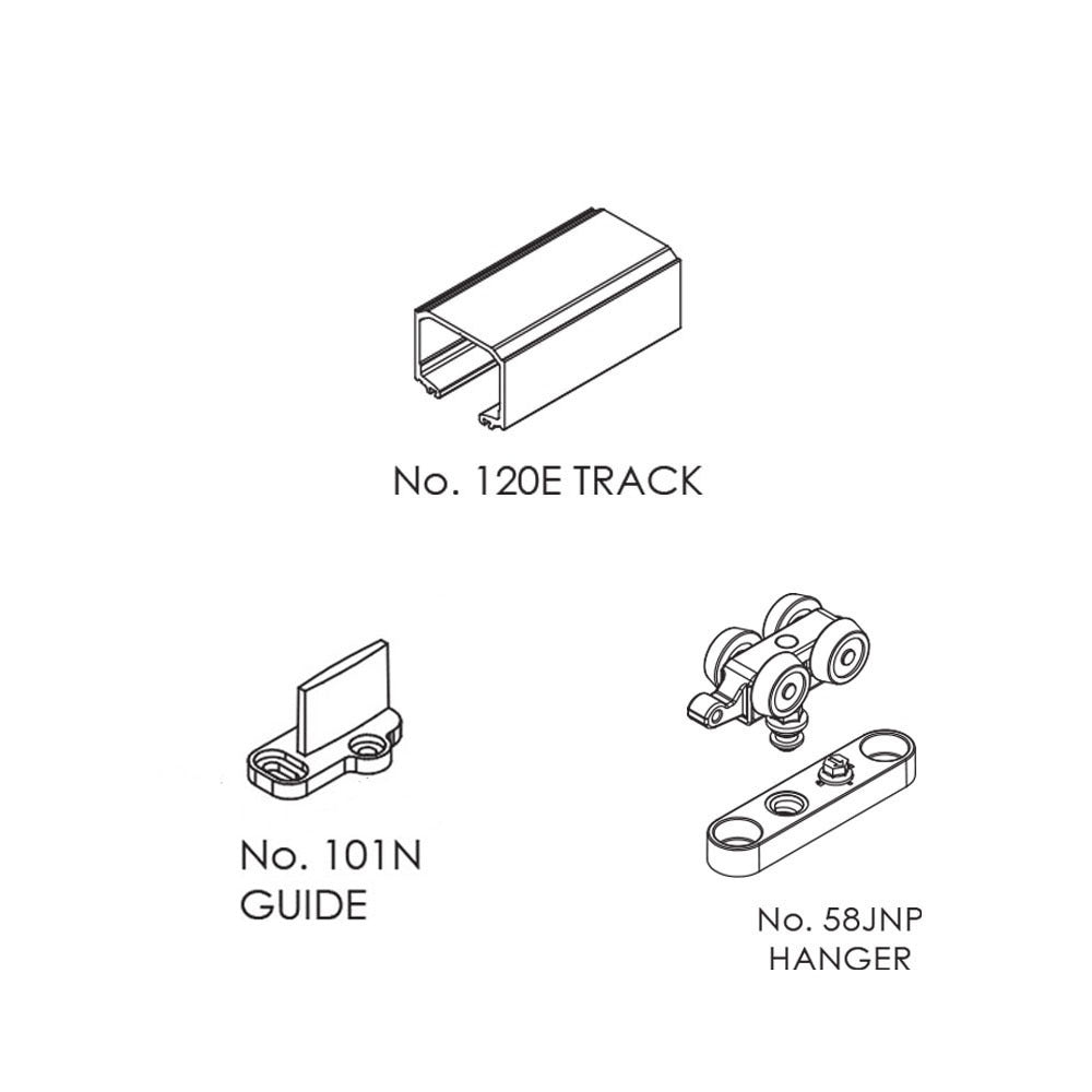 Brio Quick Run 120 Top Track 3000mm Ceiling Mount Kit BROQR120KIT2