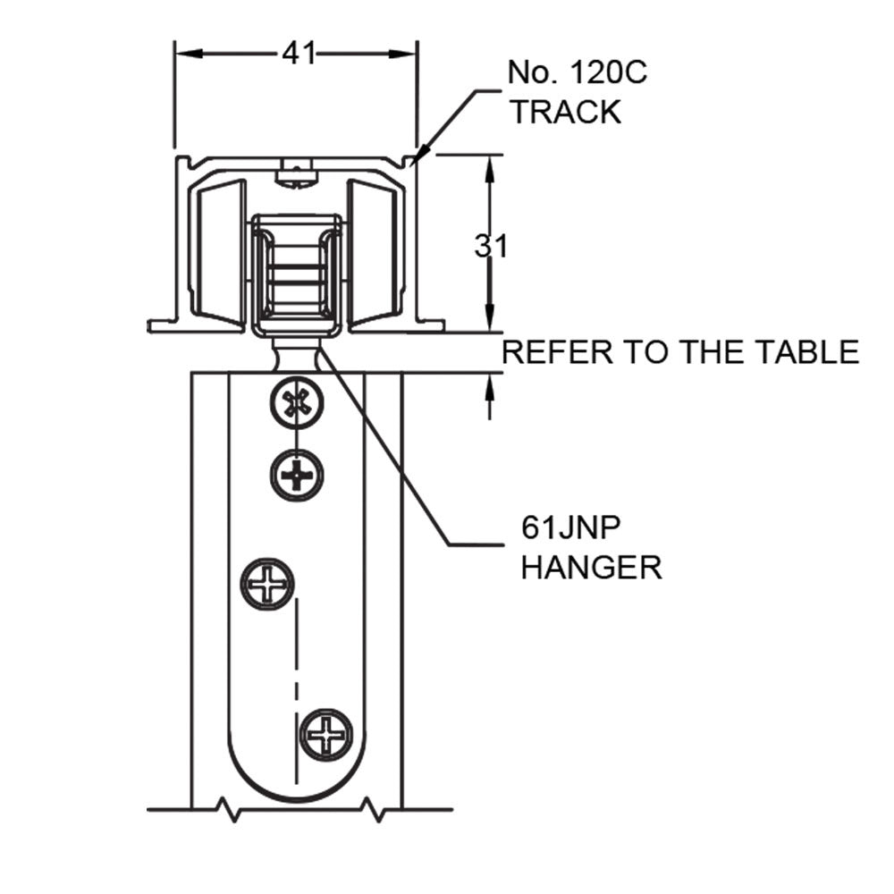 Brio Quick Run 120 Top Track 3000mm Ceiling Mount Kit BROQR120KIT3