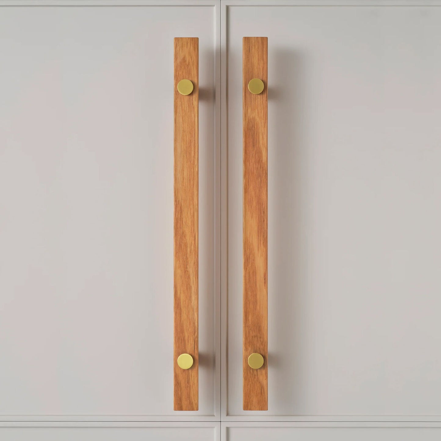 Castella Hydrowood Entrance Handle with Face Caps - Available in Various Finishes, Fixings and Sizes