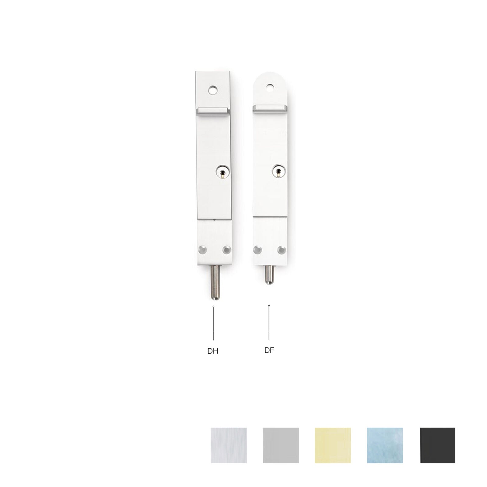 Centor DH DF Dropbolts for Doors Non-Keyed - Available in Various Finishes, Sizes and Styles