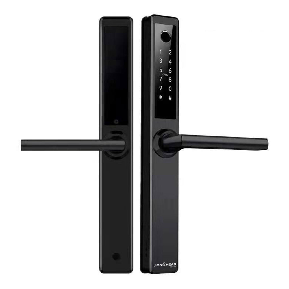 Lion Head Erskine Luxe Digital Slimline Entrance Door Lock - Available in Black and Silver Finish