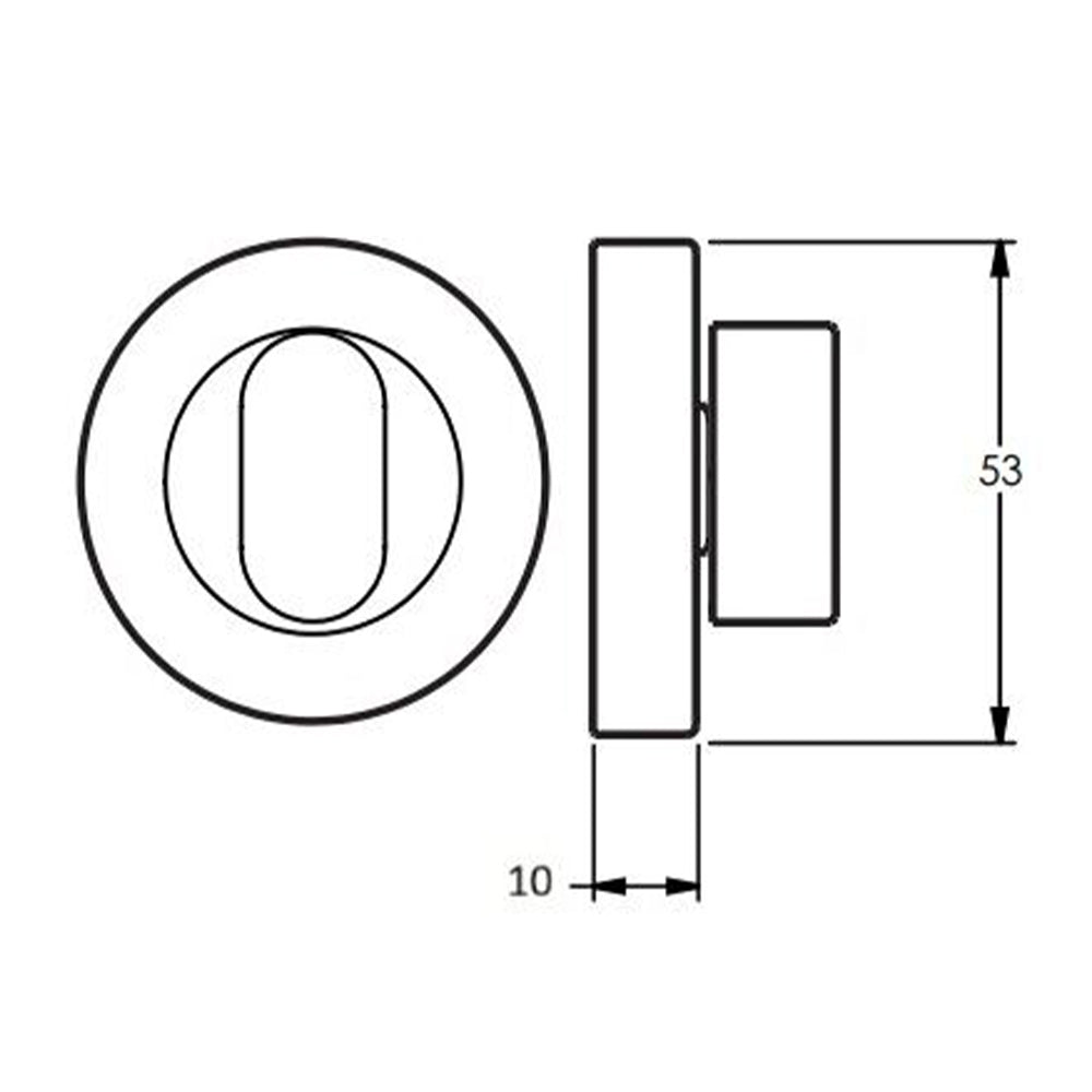 Dormakaba 4307 Thumb Turn Snib 54mm - Available in Various Finishes